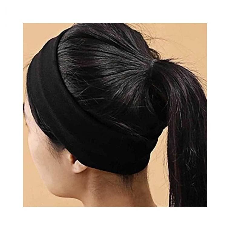 루미나D 테니스 밴드 헤어 세안 머리띠 면 축구 블랙