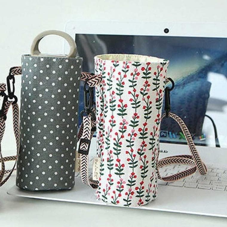 에코 텀블러 캔버스 파우치 백 전용 물병 가방 토트