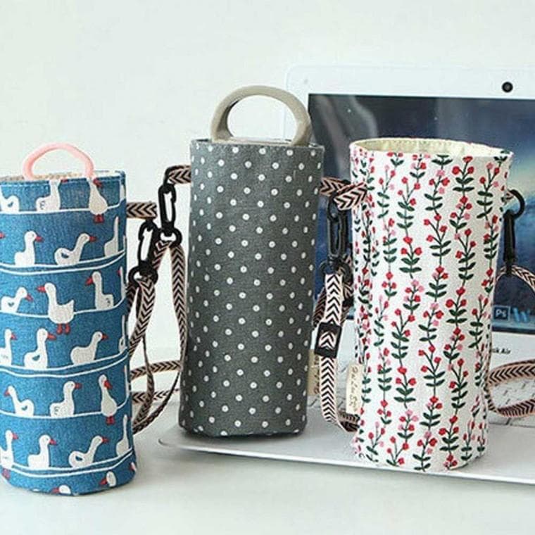 텀블러 캔버스 전용 토트 물병 백 가방 파우치 보틀
