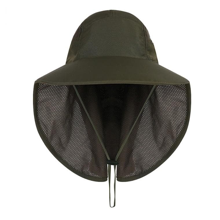 아웃도어 자외선차단 햇빛가리개 모자 (다크그린)