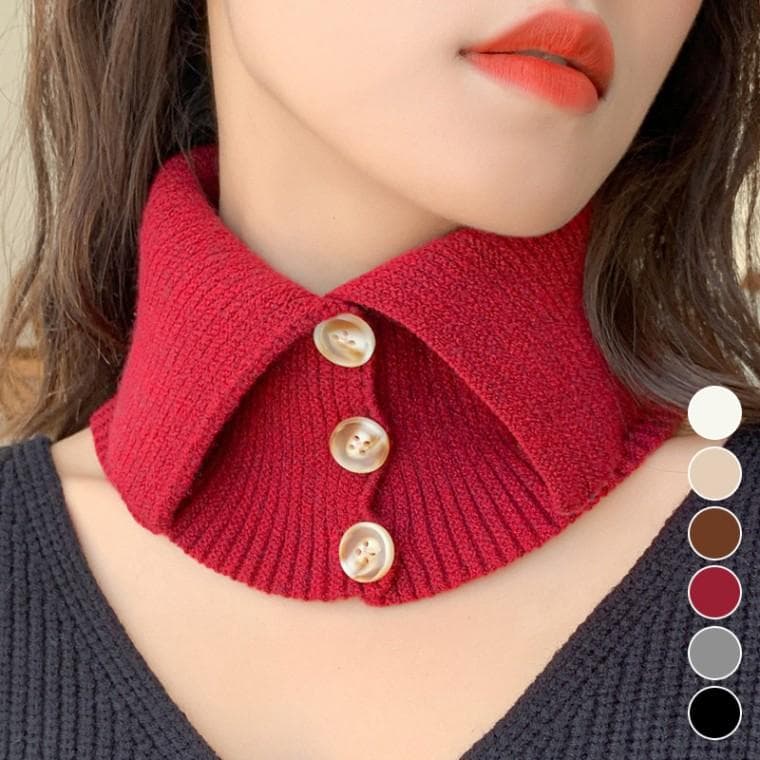 다용도 페이크 목폴라 니트 넥워머