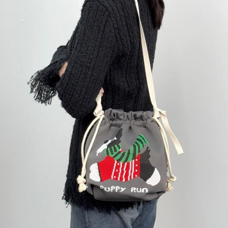 비알 니트 조리백S 여성 숄더크로스백