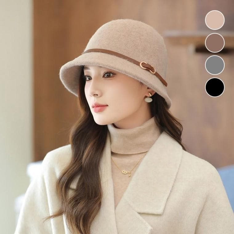 버텟햇 모자 고퀄리티 여성 울 벨트포인트 여사님모자