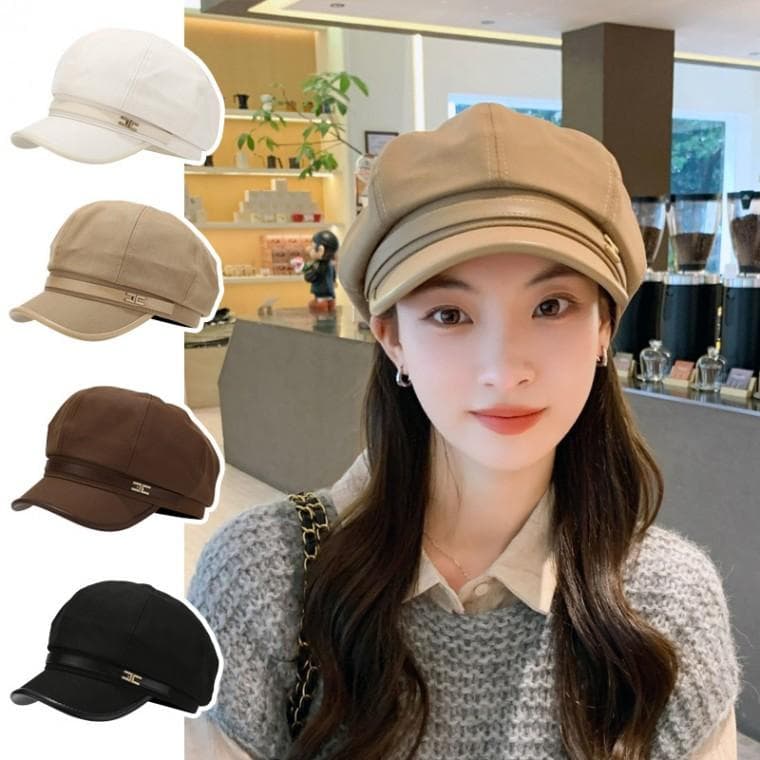 여성 레더벨트 빵모자 뉴스보이캡 파티쉐 카페 알바