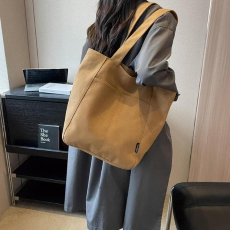 3색 1개 여성 남자 지퍼 무지 에코백 천가방 숄더백 캔버스에코백 쇼퍼 데일리백 백