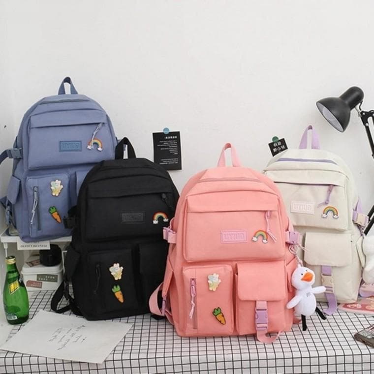 책가방 여학생 필통 4종세트 에코백 학생가방 중고생 책 중딩 가방