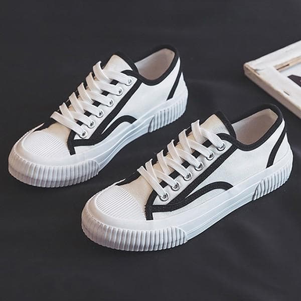 여성 2컬러 라인 배색 운동화 스니커즈 ZG-A56