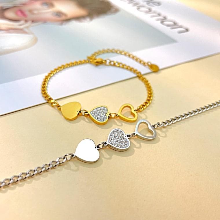 하트 팔찌 학생 우정템 생일선물 악세사리 써지컬스틸 축하 기념일