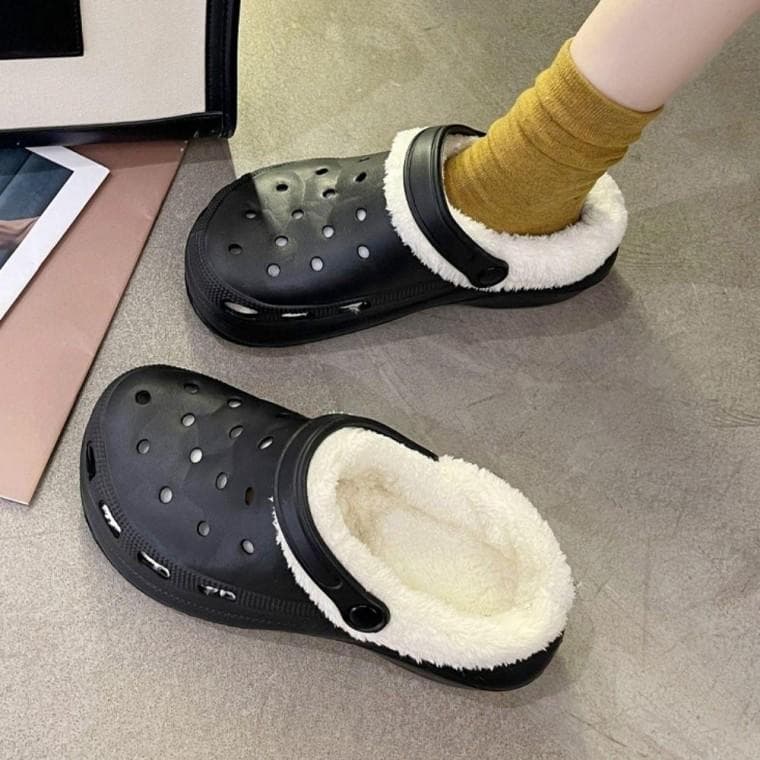 여성 2컬러 탈부착 내피 키높이 샌들 사계절 슬리퍼