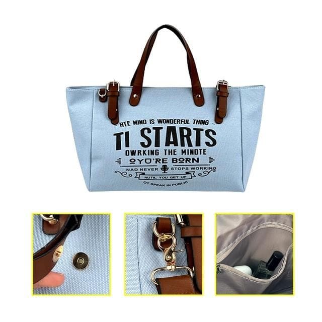 직사각 토트크로스백 캔버스 에코백 여성 데일리가방