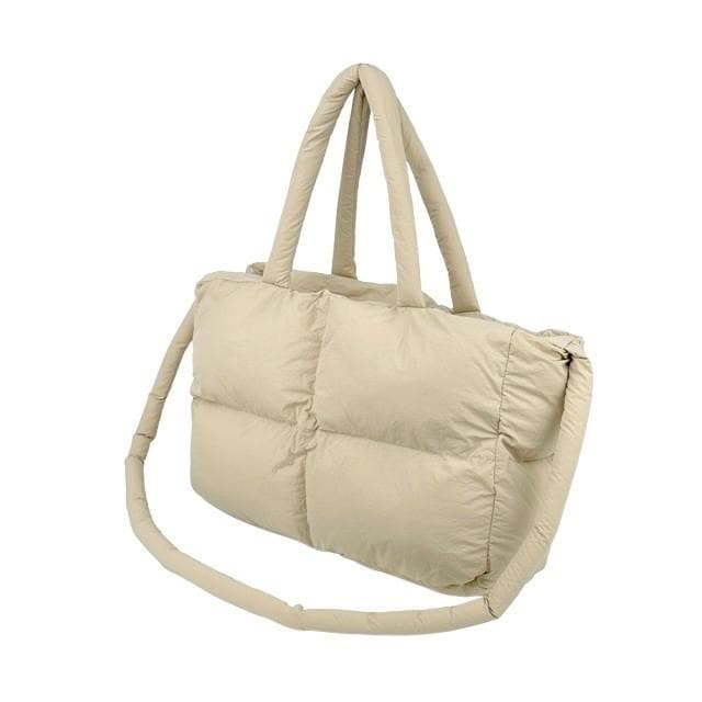 패딩 모찌 토트크로스백 여성 가방 여행가방 숄더백