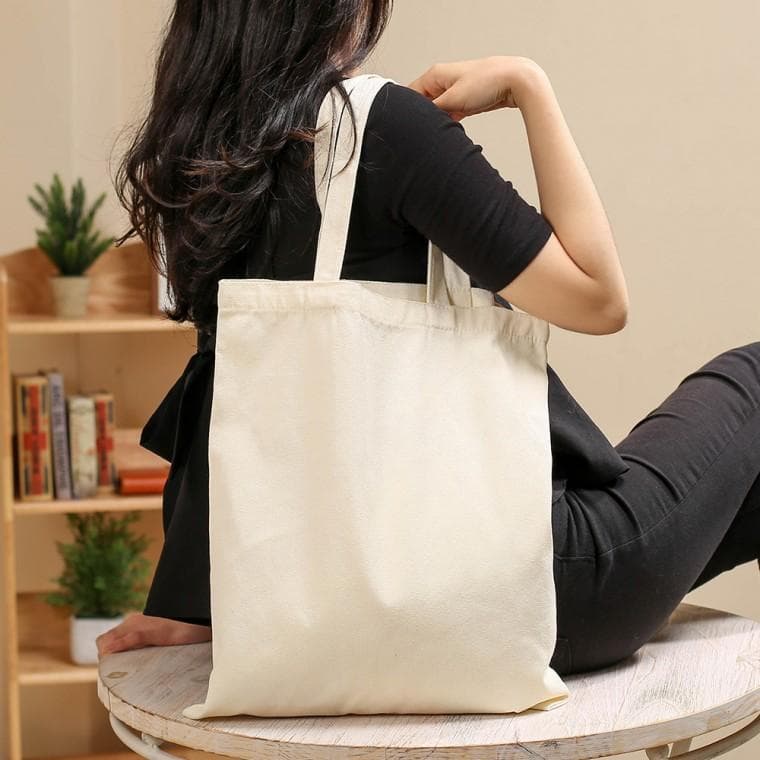 나만의 무지 에코백 캔버스백 2p(34.5x42cm) (베이지)