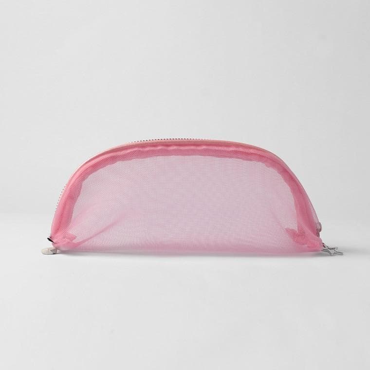 핀토리 스타 메쉬 파우치 화장품파우치 (핑크)