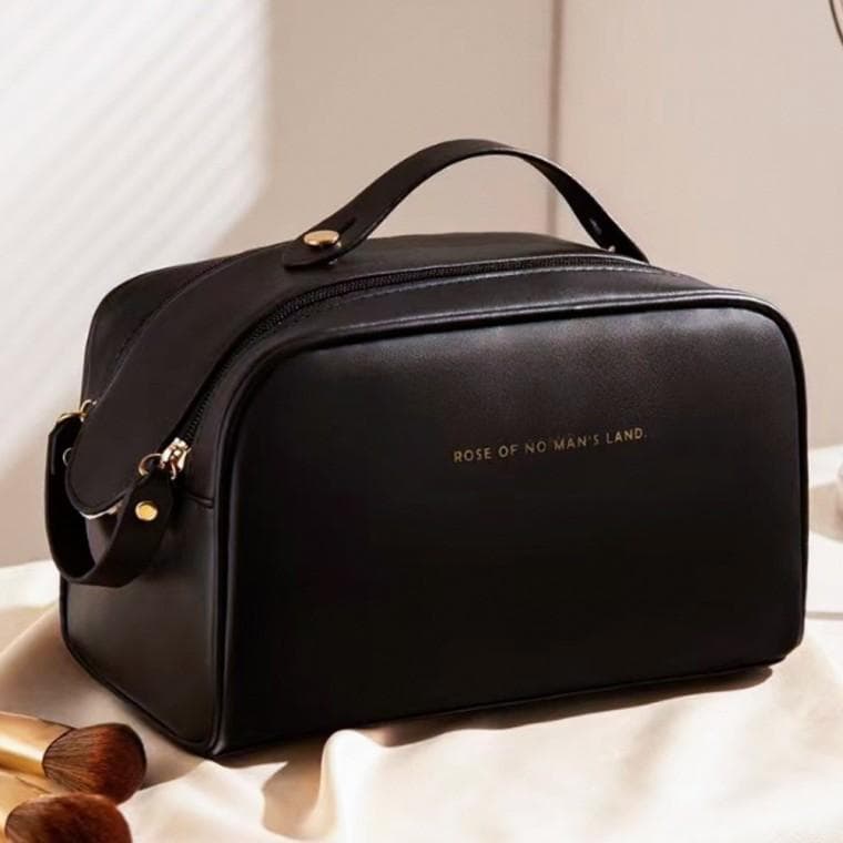 빅오픈 대용량 메이크업 화장품 파우치(블랙)