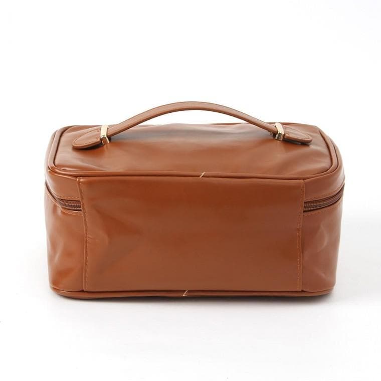 대용량 파우치 메이크업 화장품가방 브라운