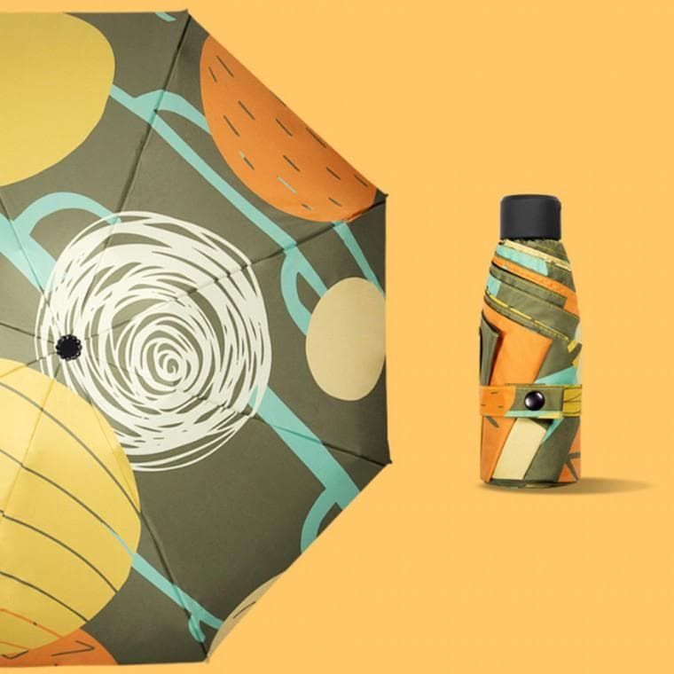 컬러아트 UV차단 5단 양산겸 우산 양우산(카키)