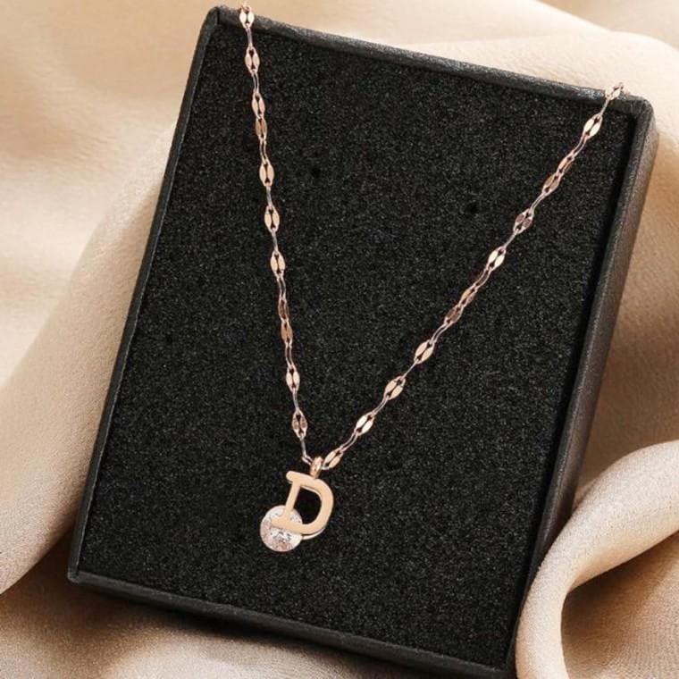 D팬 던트 써지컬 목걸이 2컬러