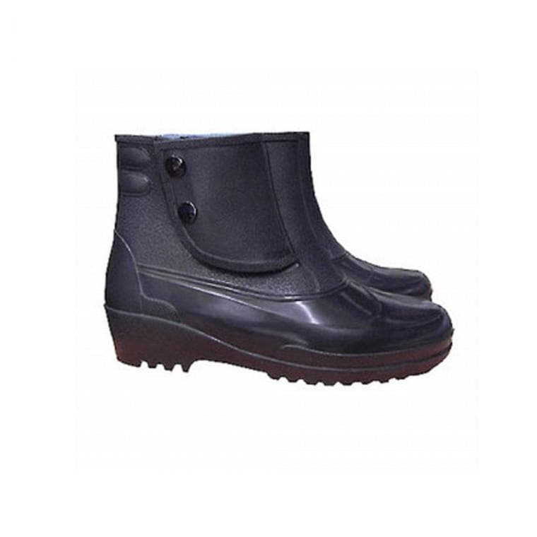 작업용 남단화 검정 짧은 장화 PVC 방수 스포츠 기능화