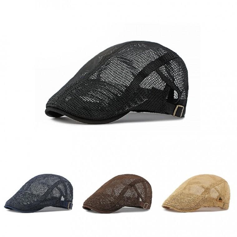 메쉬 헌팅캡 망사 뉴스보이캡 베레모 여름 카페모자 바리스타모자 남녀공용 YZ30256