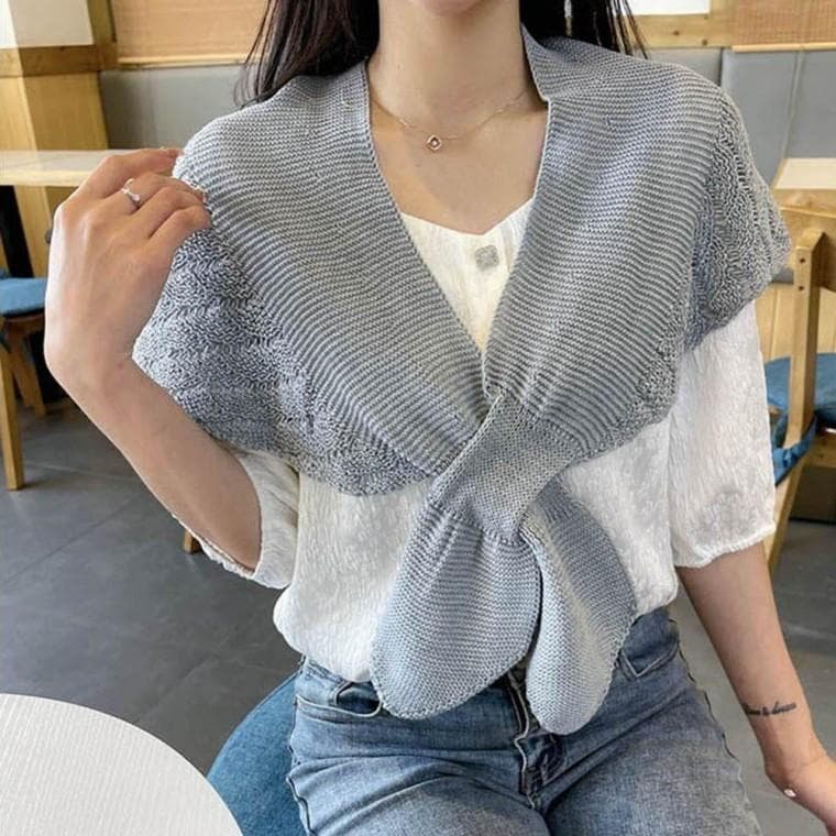 예쁜 코디 활용도 좋은 여성 아이템 쁘띠 숄더 스카프 넥워머 목도리 방한 용품 여자