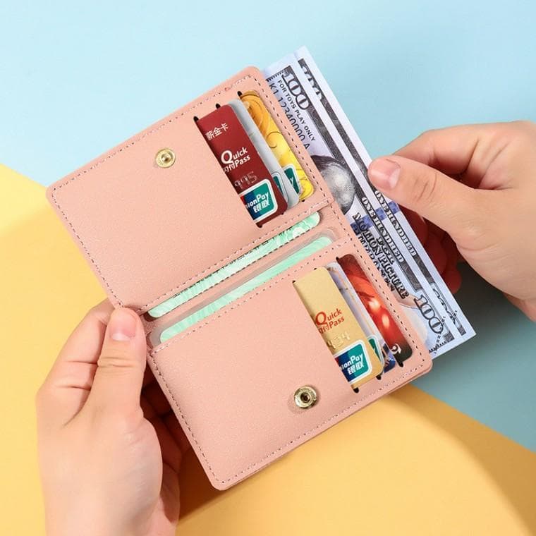 슬림 지갑 똑딱 카드 지폐 반지갑