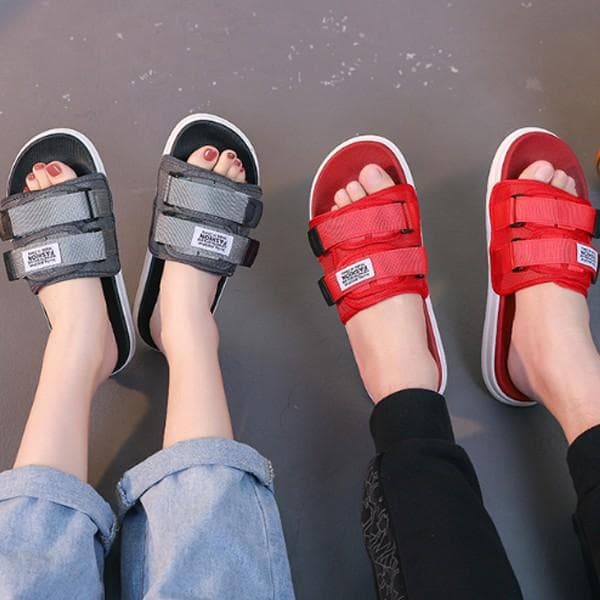 커플슬리퍼 스트랩 남여공용샌달 캐주얼샌들 벨크로 ZG1650