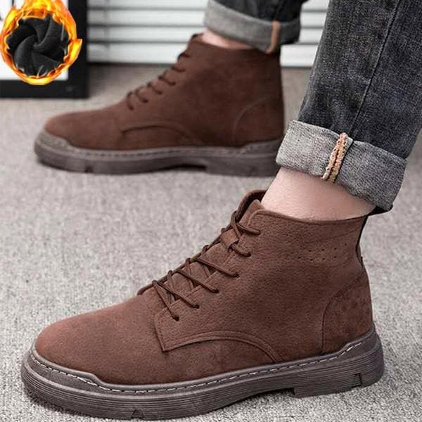 남성 스웨이드 워킹화 패션 기모내피 부츠 워커 TTG02