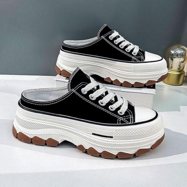 여성 키높이 뮬 슬리퍼 운동화 스니커즈 캐주얼 블로퍼