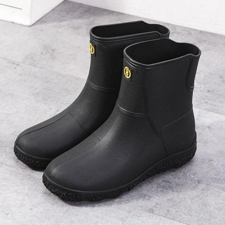 남성 숏 레인 부츠 방수 남자 무광 앵클 장화 장마철신발