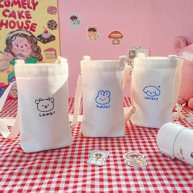 학생 물병 가방 텀블러 에코백 신학기 선물 크로스백 소풍 준비물 어린 이보틀 파우치