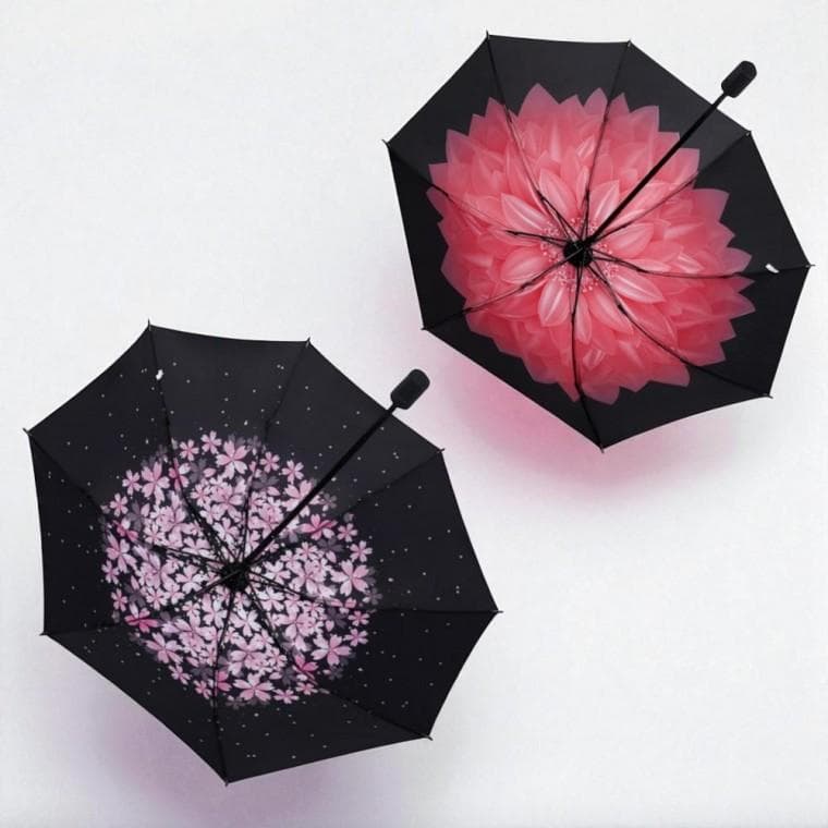 3단 거꾸로 암막 우산 8K 접이식 수동 양우산 UV차단 양산
