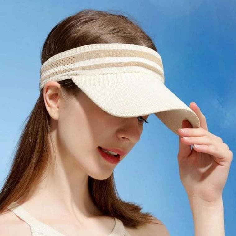 니트 고급스런 선캡 골프캡 땀배출 아웃도어 멀티 등산 모자 챙 캠핑 낚시