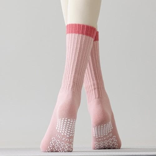 요가 배색 필라테스 골지 양말 FD-0549
