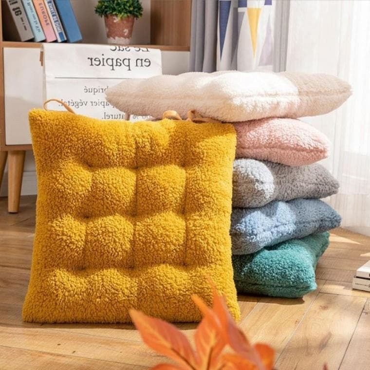 소파 겨울 털 가을 기모 방석 사무실 플러시 학생 겨울 의자 극세사방석